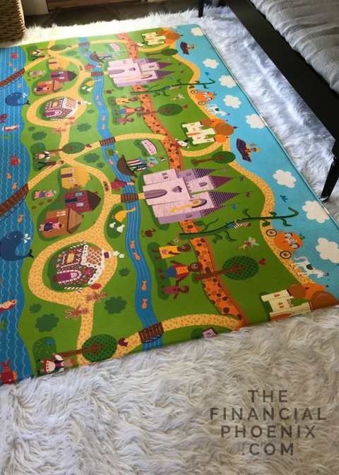 Playmat over rug