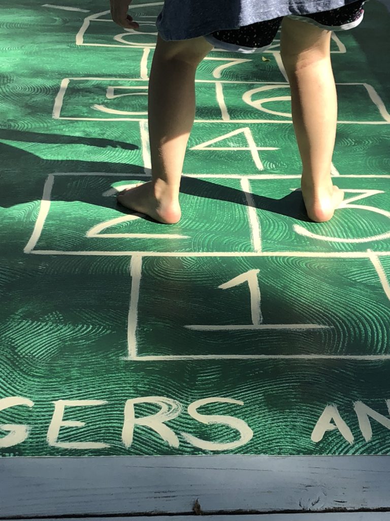 DIY Hopscotch Mat